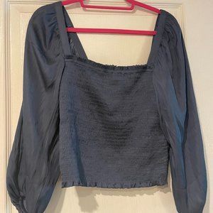 JCrew Navy Blouse